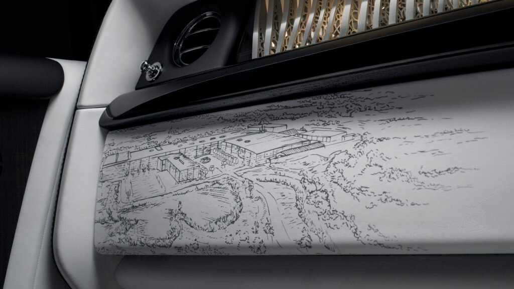 Phantom Centenary passenger dashboard artwork