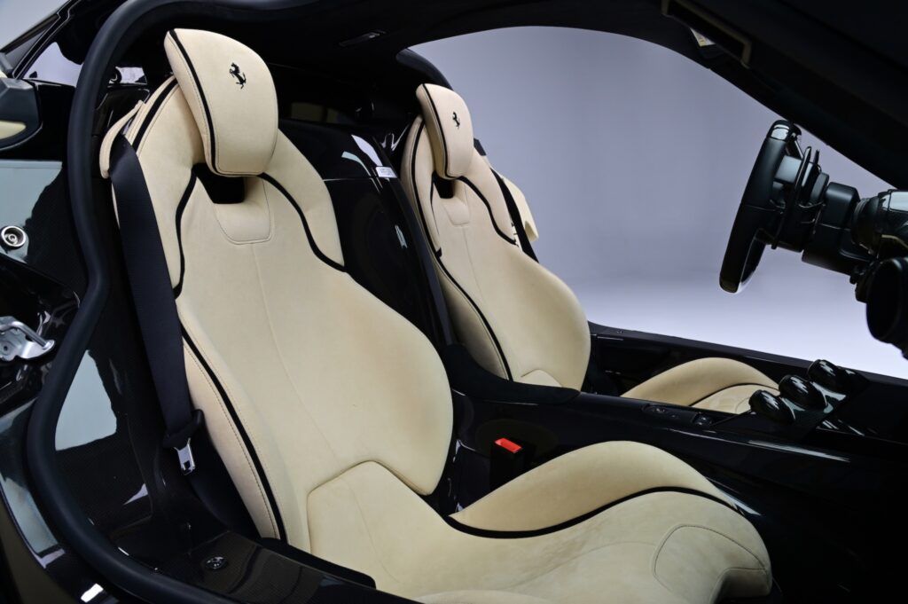 Sammy Hagar inside Ferrari headquarters showroom.