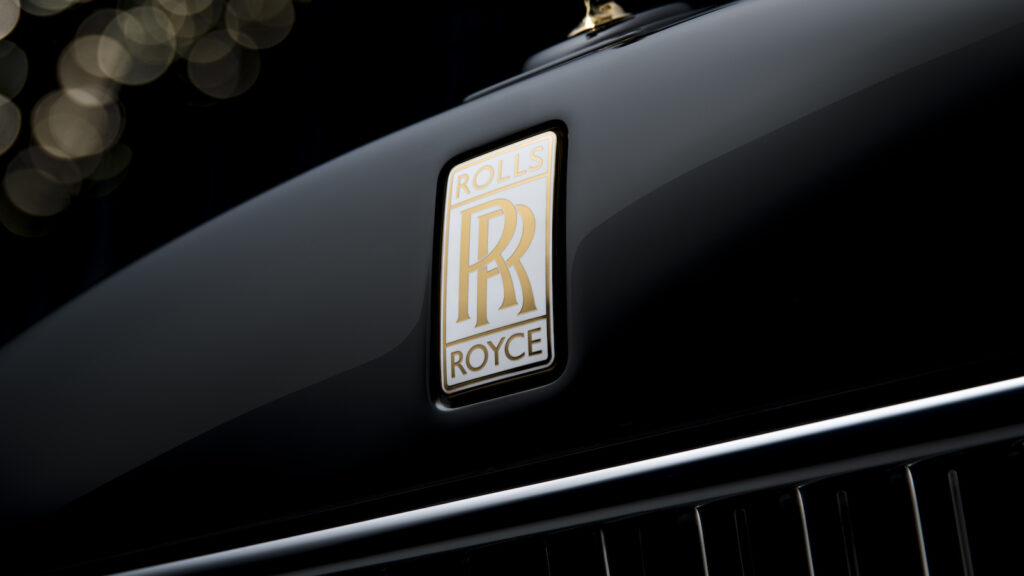 Rolls-Royce Phantom Centenary gold badge detail