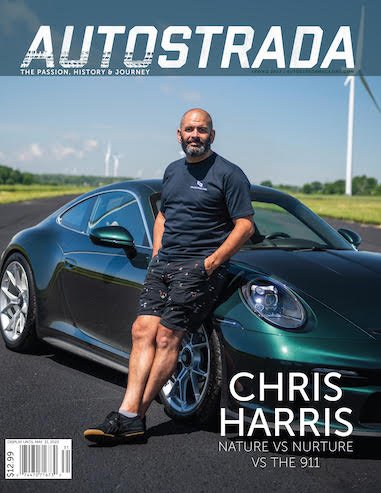 Chris Harris on the cover of Autostrada Magazine.