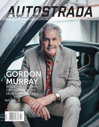 Gordon Murray on the cover of Autostrada Magazine, December 2020.