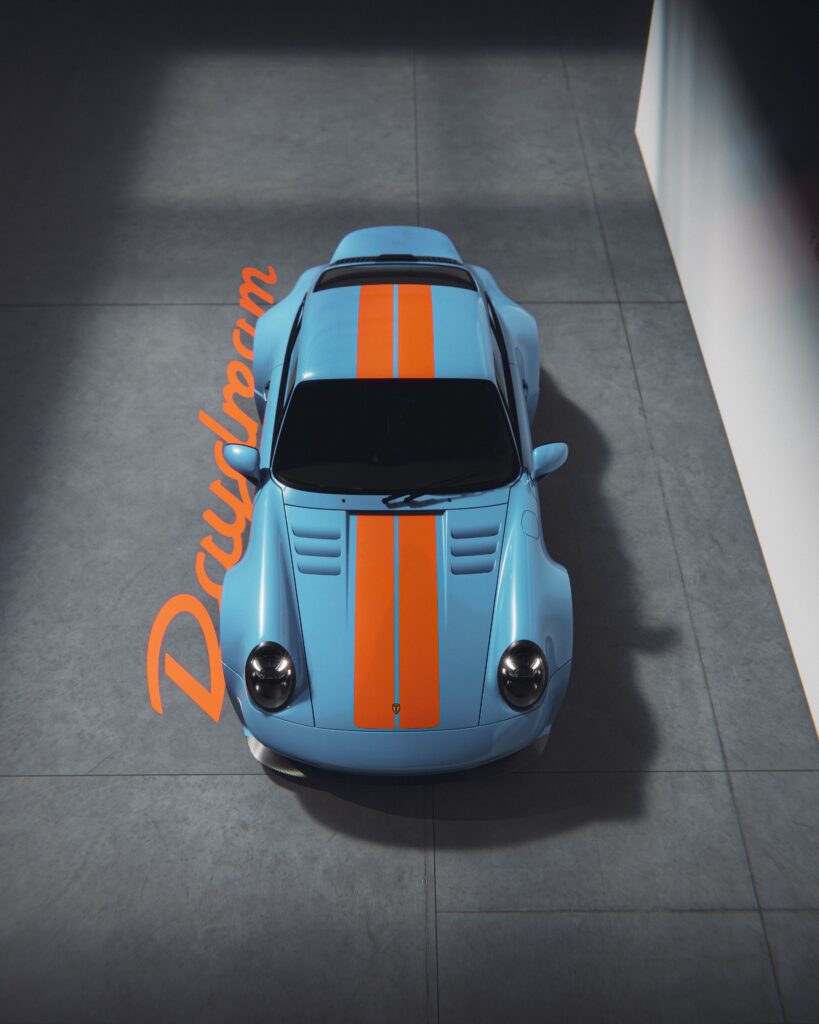 Tedson Daydream Porsche 964 top view Gulf blue