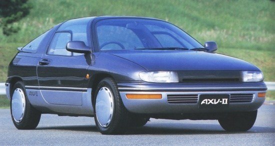 Toyota AXV-II concept coupe vintage photograph