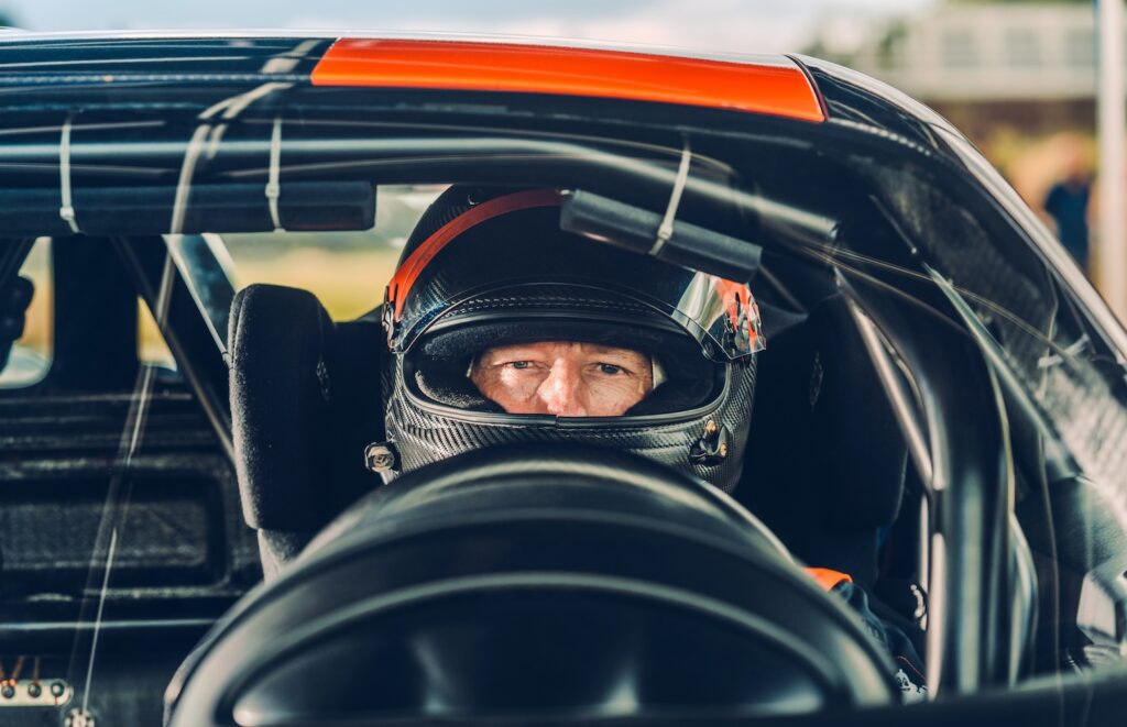 Bugatti Veyron Super Sport test driver inside cockpit