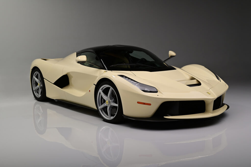 Ferrari LaFerrari photographed from the front three-quarter angle.