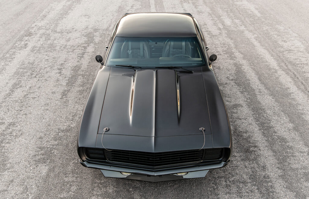 Overhead view of Finale Speed’s carbon fiber 1969 Chevrolet Camaro “Viral”