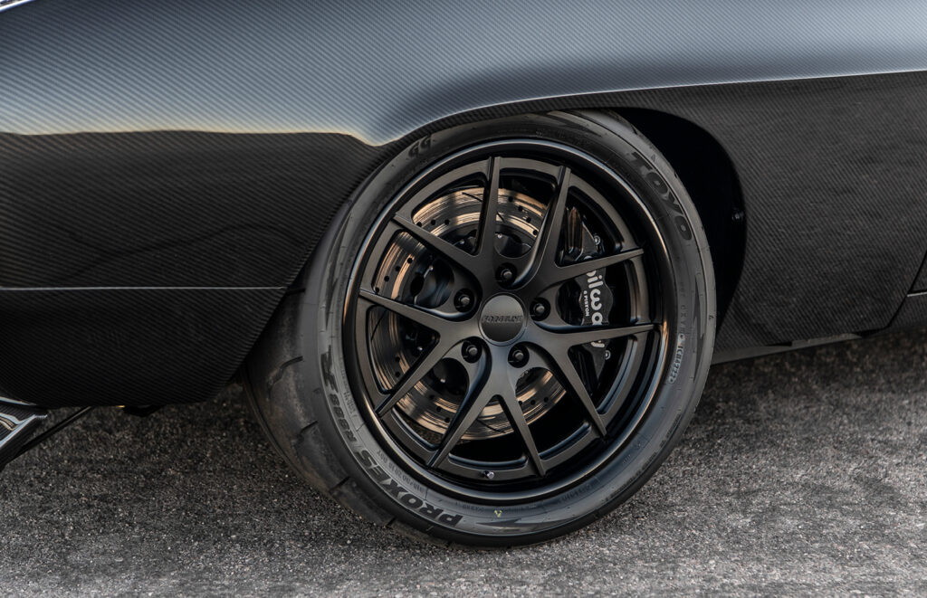 Forgeline wheel and Wilwood brake setup on carbon fiber 1969 Camaro