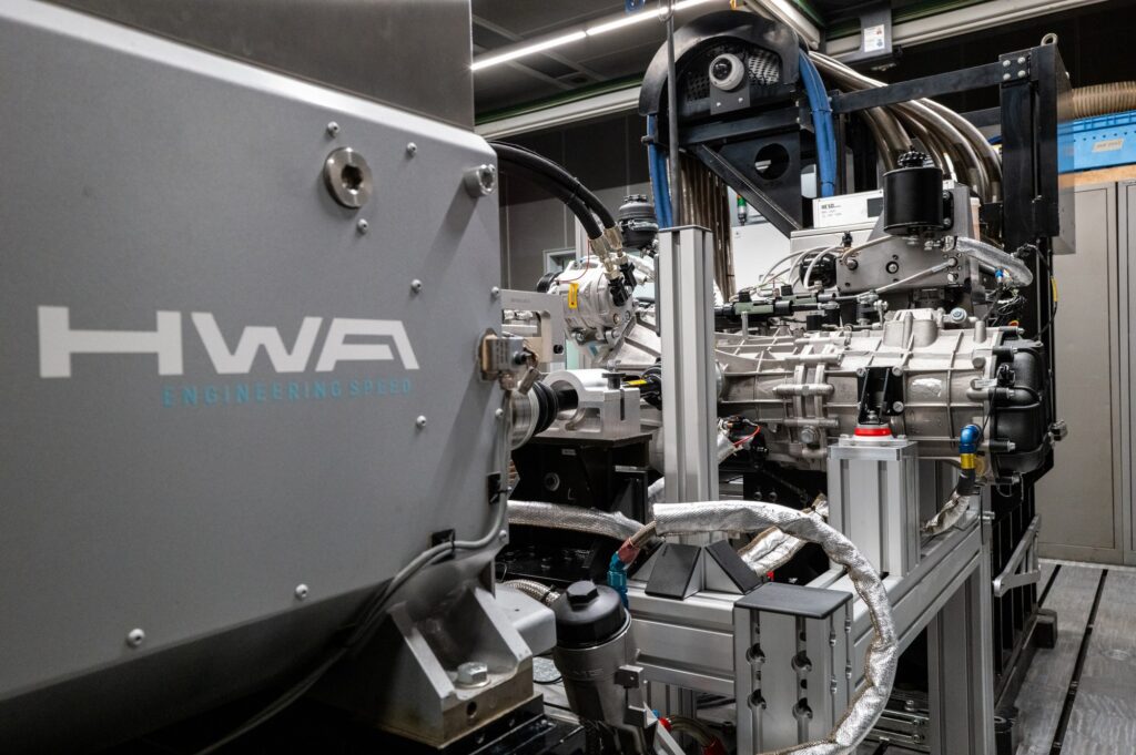 HWA engine dyno cell and test equipment detail