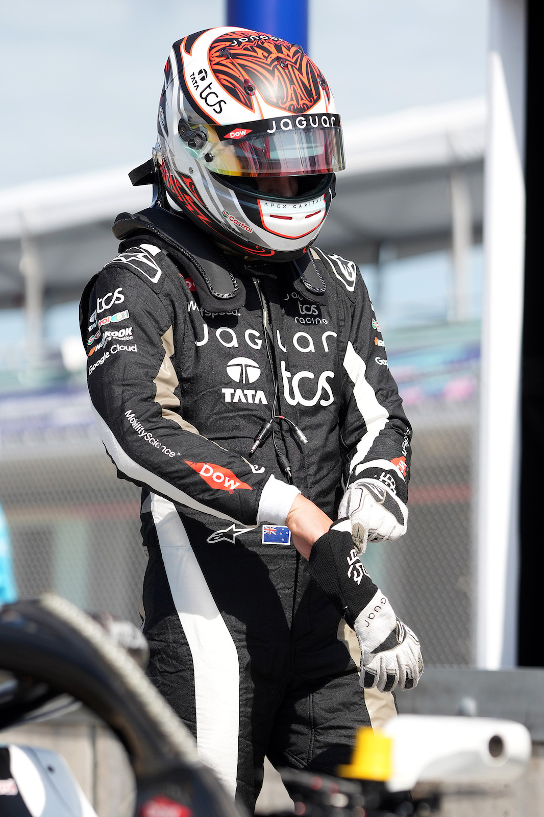 Mitch Evans Jaguar TCS Racing Formula E driver portrait 2025