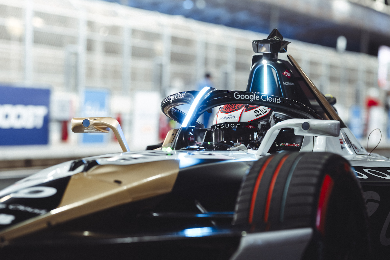 Mitch Evans Jaguar Gen3 Evo Formula E car Jeddah E-Prix 2025