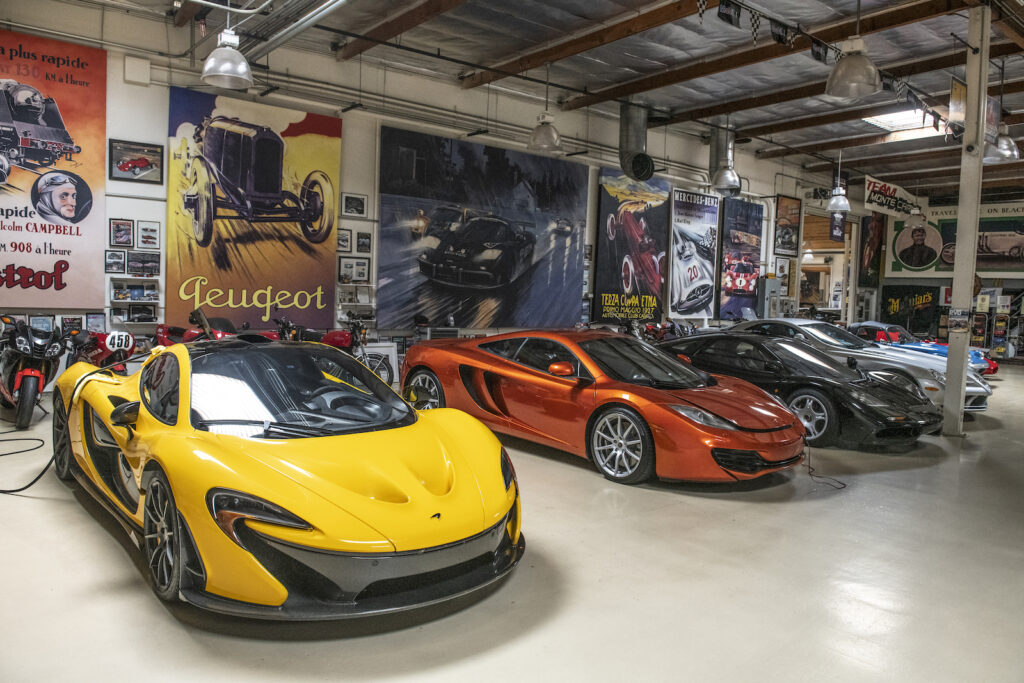 McLaren supercars display in Jay Leno garage