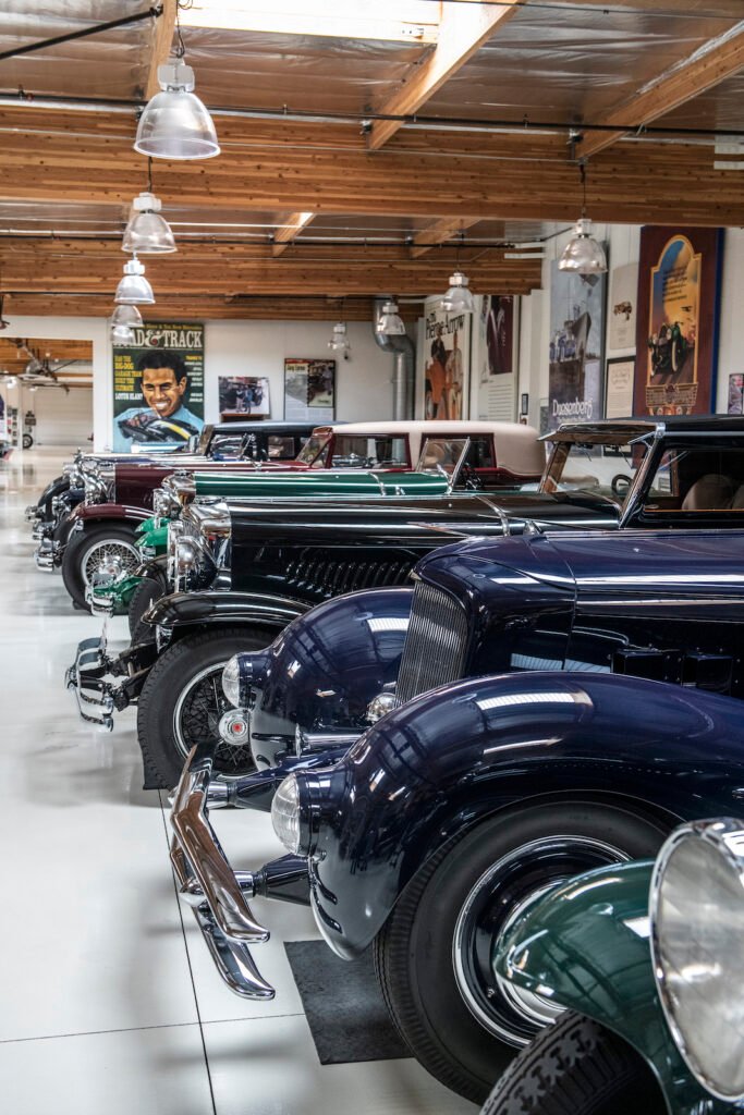 Prewar luxury cars row in Jay Leno garage