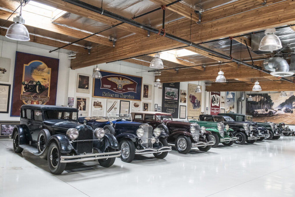 Prewar luxury cars row in Jay Leno garage