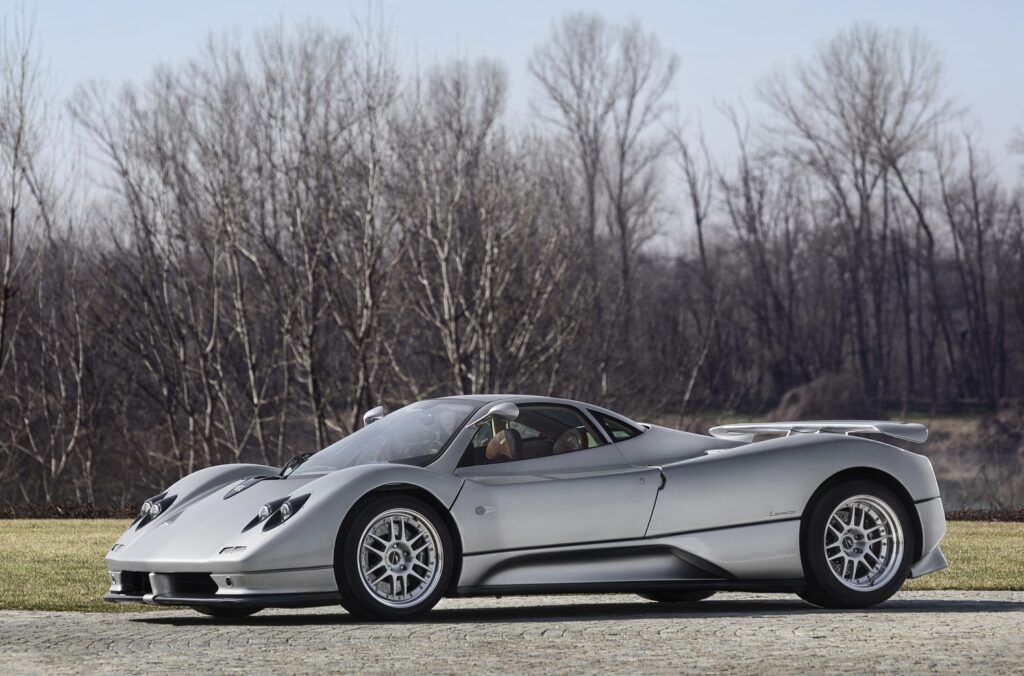 Pagani Zonda C12 silver side profile