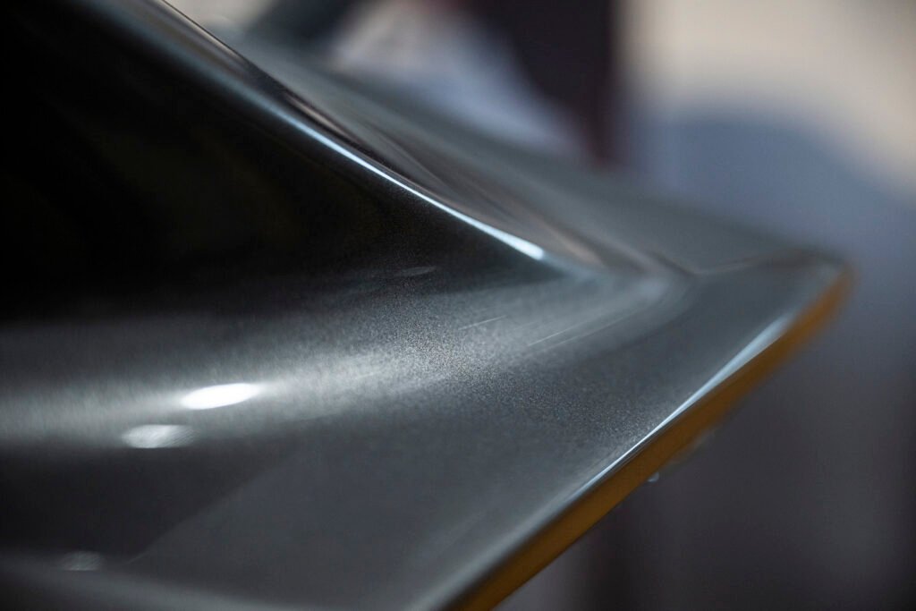 Ducktail installed close-up on Porsche 911 Carrera GTS