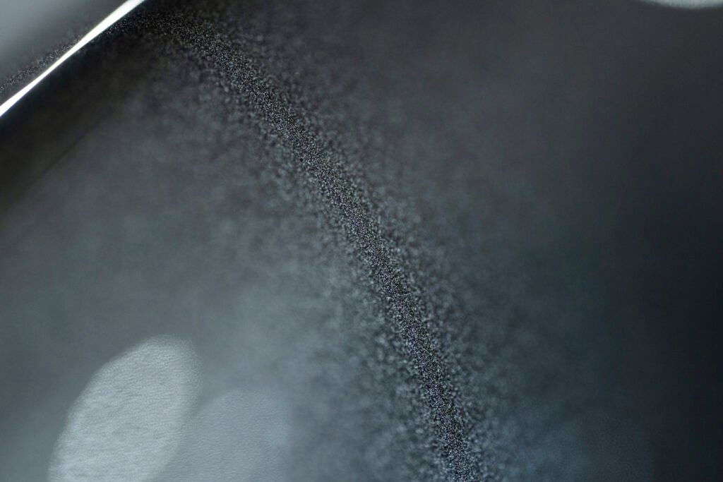 Agate gray paint finish detail on Porsche 911 Carrera GTS