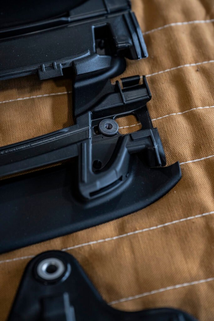 Ducktail installation hardware detail