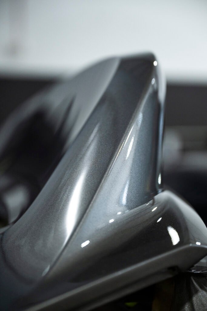 Ducktail side profile detail on Porsche 911 Carrera GTS