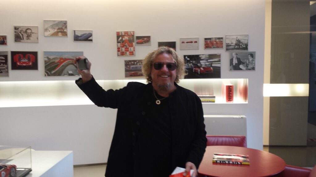 Sammy Hagarat Ferrari’s design studio in Maranello.