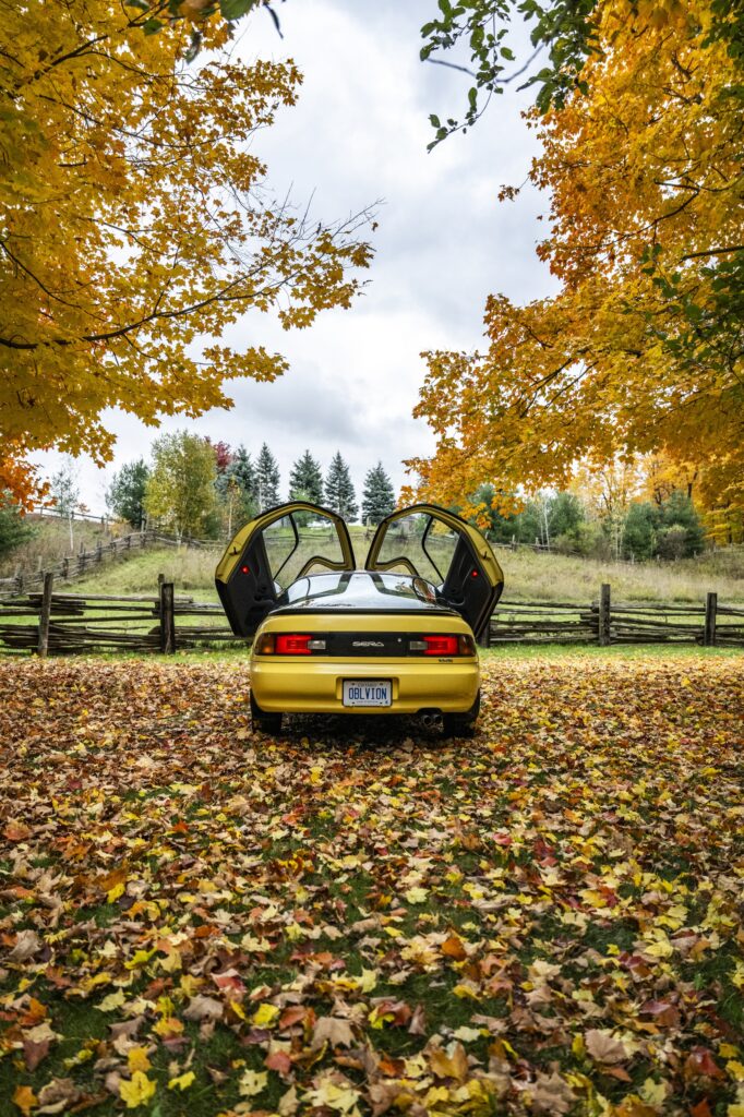 Toyota Sera rear view with butterfly doors open